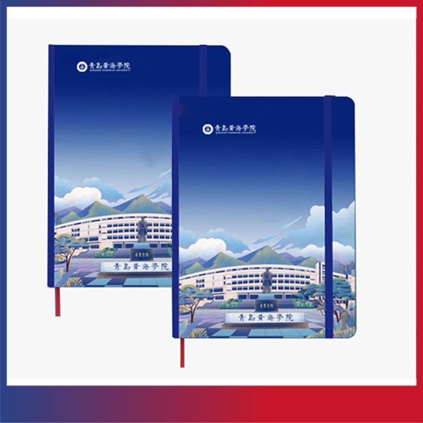 2023白菜网总站大全文创纪念品——手绘风格笔记本（蓝色）